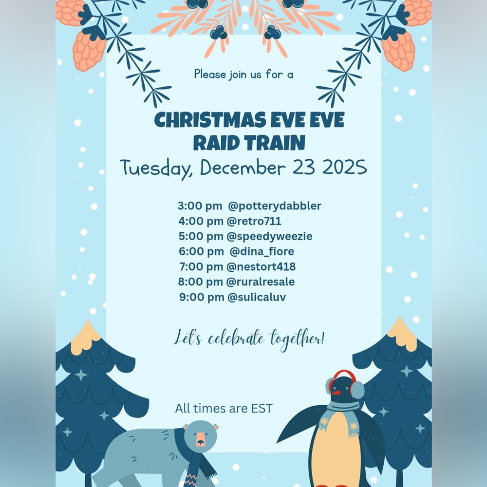 Christmas Eve Eve Train! 🚂 I’m live at 6PM EST